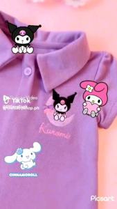 Little Vella Sanrio Kuromi My Melody Cinamonroll Sporty Collared Dress ( 1-8 Years Old)