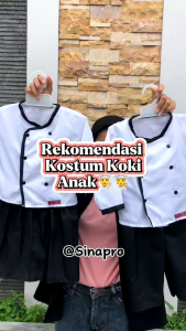 Baju Koki Chef Anak Laki laki Kostum Foto Laki laki Foto Bayi Newborn| baju Koki Chef| Master chef