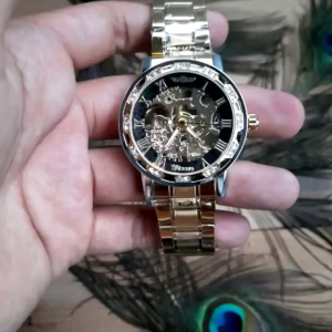 Jam Tangan Cowok Otomatis Terbaru WINNER WRG8042: Skeleton Automatic Mechanical Watch - otomatis tanpa baterai - bisa bayar ditempat