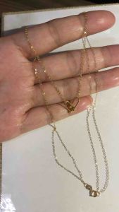 PAWNABLE 18K Saudi Gold DOUBLE Tauco Chain with Solid Hardware Pendant necklace ✨