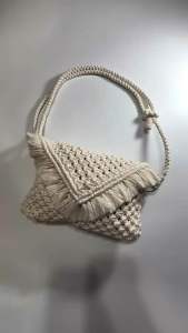Helda Big Macrame Tas Bahu Wanita Kekinian Shoulder Bag Elegan Terbaru Handmade