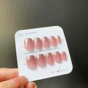 JM29 Kuku Palsu Pendek 24pcs + Lem / Fake Nail Art Kuku Palsu Cantik 559