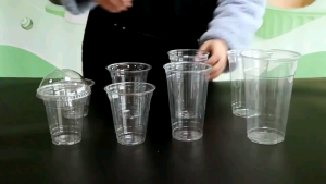 Gelas Plastik 22oz Datar Cup Plastik 22oz Datar Isi 50pcs