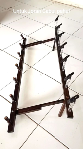 Kanco Joran Timbang Akrilik Sensitive & Dudukan Kayu Premium