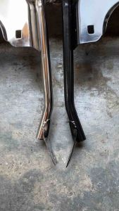 BEHEL BEGEL BELAKANG CROM & HITAM YAMAHA RX KING