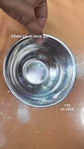 Chén trơn inox 201 / thau nhỏ ra món / chén canh inox 8/10/12/14cm