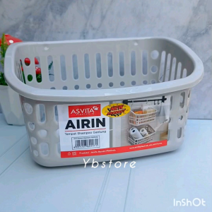 Keranjang Gantung Basket Shampoo ASVITA Tempat Sabun Rak Toilet Wadah Penyimpanan Kamar Mandi Acak Bahan Kuat Tebal