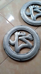 Ornamen Pagar Besi Ring Muhammad 30cm Dua Muka Hiasan Pagar Besi