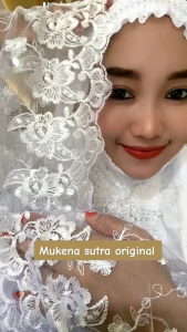 Mukena Sutra Terbaru Renda Mewah
