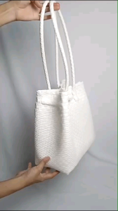 TAS ANYAMAN JALI PREMIUM SIZE M TOSCA TOTE BAG TAS WANITA HANDMADE