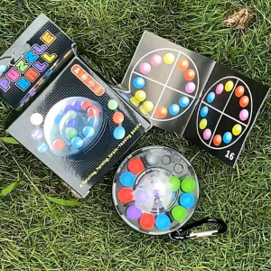 Rotating Bead Puzzle Ball Brain Teaser Toy Stress Relief Fidget Game Travel Portable IQ Logic Puzzle For Kids & Adults