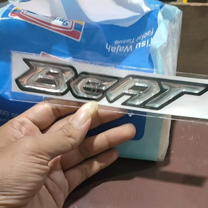 Emblem Sticker Timbul BEAT (Harga 1pc Bukan Sepasang)