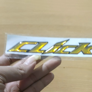sepasang emblem timbul CLICK