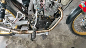 Silencer Model Pekajaman Sarangan Setengah Panjang 25cm Diameter 50mm Suara Gahar