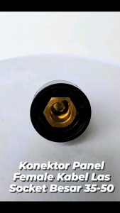 Konektor Kabel Las Female Panel Socket Besar 35-50 Mesin Travo Las