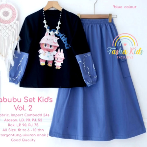 (( TERBARU )) NAYA ALICE KINAN SET ROK CARGO ANAK BY FASHA // SETELAN BAJU KAOS PANJANG BAHAN ADEM /) BAJU SETELAN ATASAN DAN ROK ANAK USIA 7-10 TAHUN