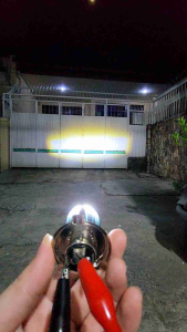 Lampu LED Laser Warna Putih - Kuning Dan Putih-Putih H4 - Lampu LED Kaki H4 Vixion - Byson - MX King - Scoopy Fi - Ninja - R15 - Pulsar Dll
