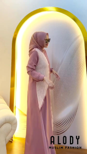 DRESS GAMIS MODE ZAINAH TERBARU BY ALODY