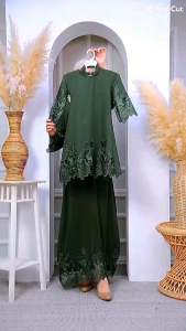 ZAHRA JUBAH ABAYA LACE SATIN SILK KIDS 4Y-12Y 🌟 READY STOCK RAYA COLLECTION