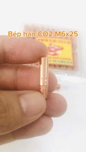 5 CÁI: Béc Hàn 15AK  Bép Hàn Mig  M6x25  lắp Mỏ Hàn CO2 MB15  F0.8mm và F1.0mm