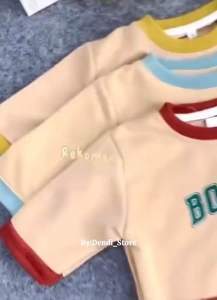 setelan baseball BOSTON anak virall 3-12 tahun // promo oneset anak perempuan anak // gratis ongkir oneset anak