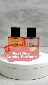 BELI 1 GRATIS 1 / PARFUM MINISO WANITA / PARFUM AMBER GRECE (ORANGE) & PARFUM PINK ROMANCE (PINK) / EAU DE TOILETTE / WOMEN PERFUME / PARFUM PRILLY LATUCONSINA WANGI / PARFUM WANITA TAHAN LAMA 24 JAM / PARFUM WANGI TAHAN LAMA WANITA / VOLUME 30ML