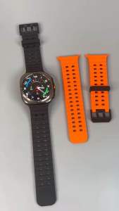 Dây đeo Silicone sóng đồng hồ Galaxy ULTRA khuy cài chốt đôi dây đục nhiều lỗ thông thoáng AHAI STORE