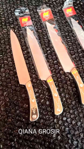 Pisau Dapur Full Stainless Tebal / Pisau Daging Sayur Buah ikan Serbaguna