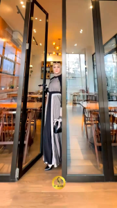 27gadih gamis branded motif simpel edisi andine dress produk ff colection