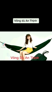 Bán sỉ Võng Dù An Thinh 2 lớp siêu dài 2m5 +5M dây chất lượng