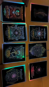 Stiker PSHT hologram bahan anti air ukuran sedang