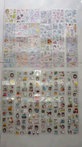 Bộ 24 tờ hình dán sticker thay đồ công chúa hoặc cô bé bằng nhựa