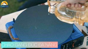 Chảo gang đúc đa năng cỡ vừa Nurgaz Campout (Thổ Nhĩ Kỳ)