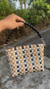 LIVY BAG Tas Selempang Anyaman Jali Free Aksesoris