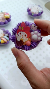 Sanrio Cute Handmade Phone Holder Phone Ring Grip Retractable