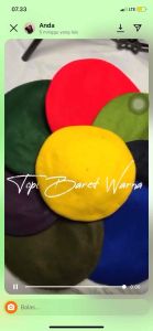TOPI BARET WARNA BAHAN FLANEL | BARET PRAMUKA PASKIBRA