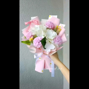 Flower Bouquet Sunflower Rose Graduation Gift Artificial Flower Crochet Bunga