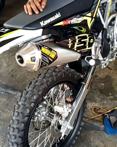 KNALPOT NORIFUMI ROKET 4 STAINLLES PNP MOTOR KLX 150 CRF 150 D-TRACKER 150 YAMAHA WR 150 INLET 38MM Safata