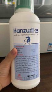 Hanzuril 25 (1lít) hanvet khắc tinh cầu trùng gà vịt ngan thỏ