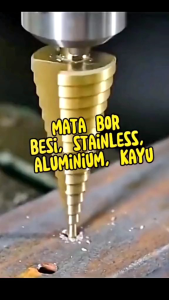 Mata Bor Pagoda Untuk Baja Besi 3pcs Spiral HSS Steel Titanium Coated