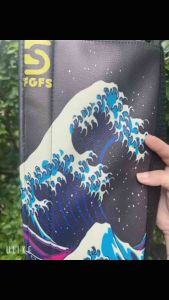 Bọc sườn bảo vệ khung xe fixed gear in 3D trên da simili cao cấp ( sóng2(HDQ)