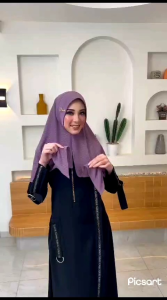 Nadia rizwa jilbab instan Segitiga pet soft premium