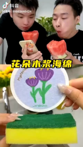Spons Busa Magic Cuci Piring 3 PCS Motif Lucu Dengan Model Bulat Serbaguna