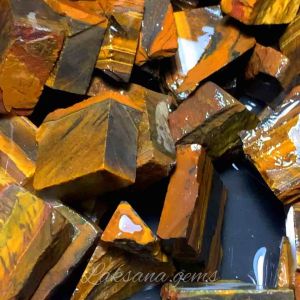 Bahan lempengan batu tiger eye nempel magnet / naturla lempengan tiger eye super quality