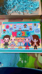 Toca boca paperdoll quiet book for kids CHARACTERS (ready to play no need to cut)