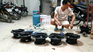 Bếp GAS công nghiệp bexato 5h hàng chính hãng