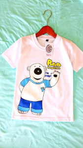 KFS Baju Kaos Poby Pororo Little Penguin Katun Premium 1-10 t-shirt Kids Fashion Style