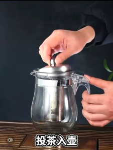 快速发货(马来西亚现货)每天发货🇲🇾玻璃茶具套装家用功夫茶杯透明简约客厅办公室高温茶壶泡茶壶