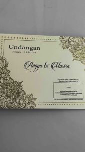 Blangko Undangan Kosong Pernikahan Erba BLANKO UNDANGAN MURAH Simple 2325