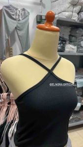 TANKTOP CROP KOREA KNITT (CET.202) BAHAN KNITT SPANDEK BAJU WANITA